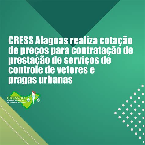 Cress CRESS Alagoas realiza cotação de preços para contratação de