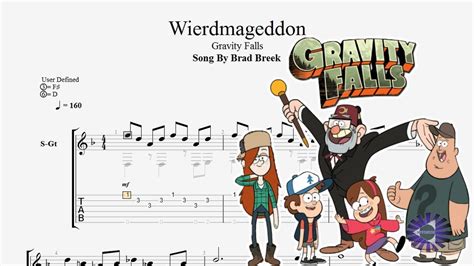 GuitarGravity Falls Opening Theme Weirdmageddon tutorial tab ギター