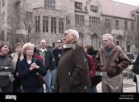 Tour of the University of Chicago campus Illinois USA Stock Photo - Alamy