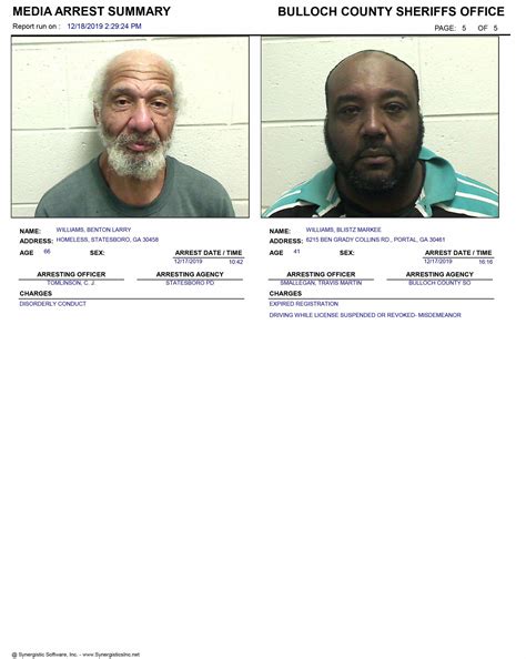12/18/2019 Booking Report for Bulloch County - AllOnGeorgia