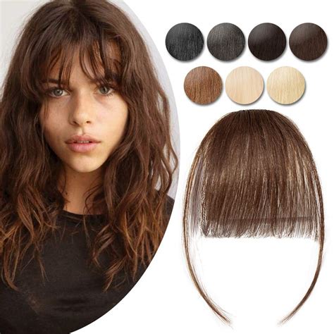 Amazon Hairro Clip In Bangs Human Hair Extensions Real Clip On