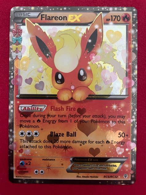 Flareon EX RC6 RC32 Ultra Rare PL Pokemon Generations Hobbies