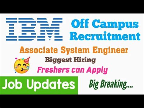 IBM Off Campus Recruitment Associate System Engineer Fresher Job