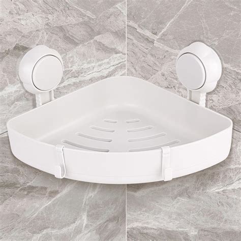 Corner Shower Caddy Suction Cup Removable Shower Corner