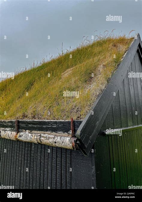 The beautiful Grass roof houses on the Faroe Islands Stock Photo - Alamy