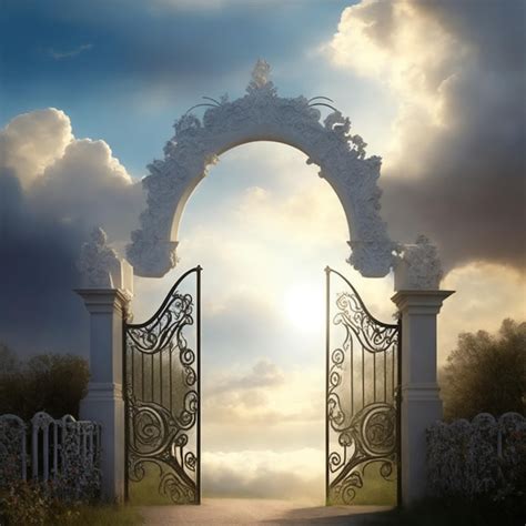 Premium AI Image | gateway to heaven illustration