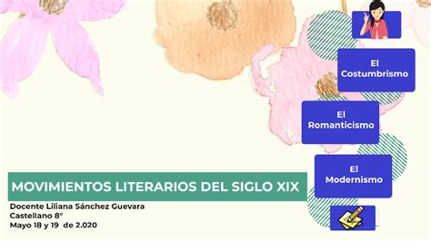 MOVIMIENTOS LITERARIOS DEL SIGLO XIX by Liliana Sánchez