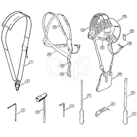 Genuine Stihl Fs Kk Harness Tools Extras Ghs