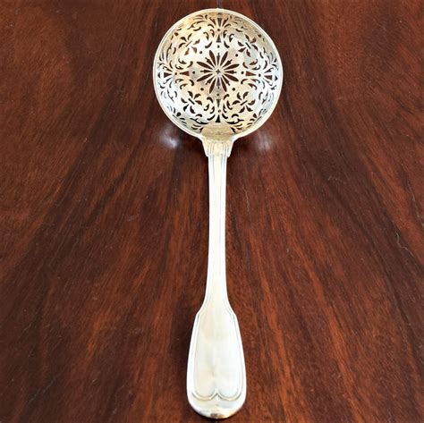 Lovely Th Century Silver Sugar Sifter Spoon Attributed To Somm