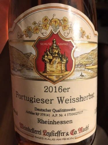 Leysieffer Co Portugieser Weissherbst Vivino Us