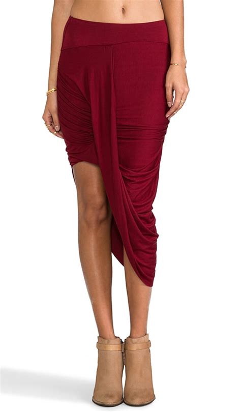 Free People Twist And Shout Skirt In Cranberry Revolve