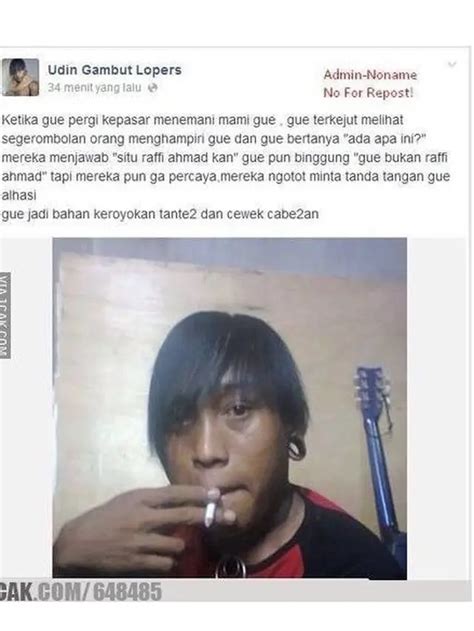 Status Facebook Cowok Terlalu Pede Ini Bikin Ngelus Dada Hot