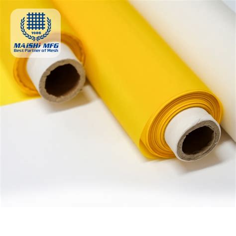 White Yellow Various Polyester Mesh Type For Screen Printing China Polyester Silk Screen And