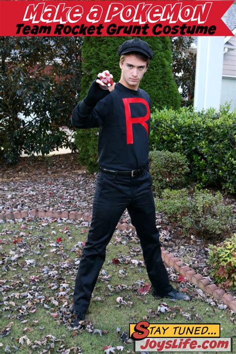 How to Make a Pokemon Team Rocket Grunt Costume PLUS an Iron On Vinyl ...