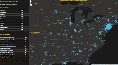 CGIS Students Create Online Maps to Track US COVID-19 Cases by County ...