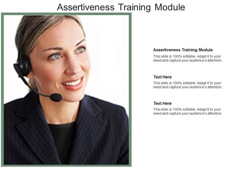 Assertiveness Training Module Ppt Powerpoint Presentation Professional