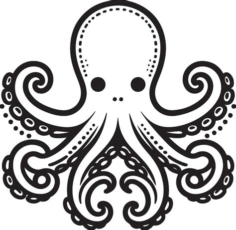 octopus silhouette illustration 46440419 Vector Art at Vecteezy