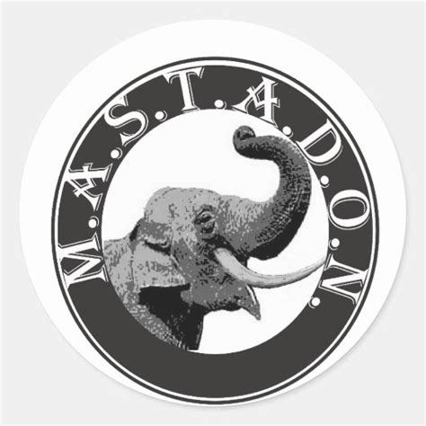 Mastodon Stickers & Labels | Zazzle UK