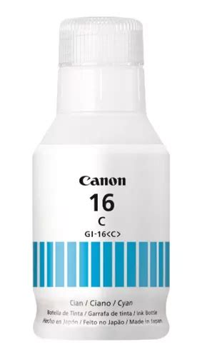 Tinta Canon Gi 16 Colores 170ml Gx6010 Gx7010 Gx5010 Cuotas sin interés