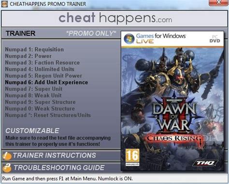 Warhammer 40,000: Dawn of War 2: Chaos Rising +1 Trainer Download ...