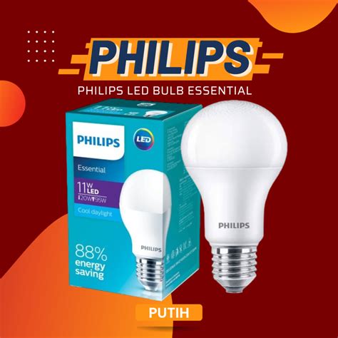 Jual Lampu Philips Led Bulb ESS Essential Philips Essential 11W 11Watt