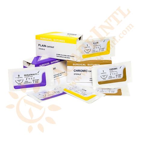 Natural Absorbable Surgical Suture With Sharp Needle CE ISO Approved