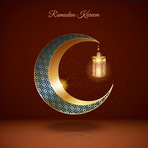 Premium Vector Realistic Three Dimensional Ramadan Kareem Illustration