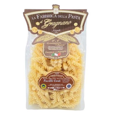 P Tes De Gragnano I G P Fusilli Artisanales Italienne