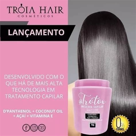 Melhor Botox Capilar Sem Formol Trótox Tróia Hair 1k Mercadolivre