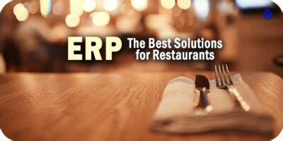 The Best Erp Solutions For Restaurants To Consider