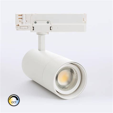 Spot LED Wild 30W CCT pour Rail Triphasé Dimmable 0 10V CRI90 No