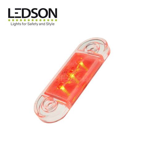 Ledson Feu De Position 3 Led Rouge 12 24v