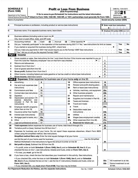 What Is IRS Schedule C