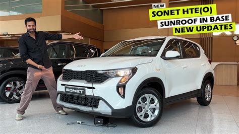 New Base Model Sunroof All New Kia Sonet Hte O New Updates