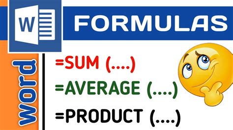 Microsoft Word Formula Youtube