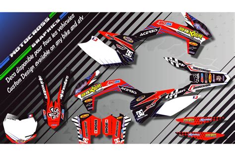 BOXER CA1A Graphic Kit HONDA CRF 150F 250F Custom Graphics Mx