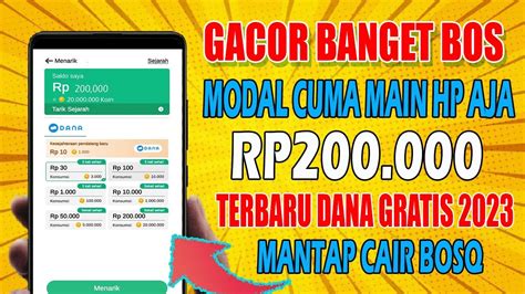 Baru Main Menit Dapat Saldo Dana Rp Gratis Game Penghasil