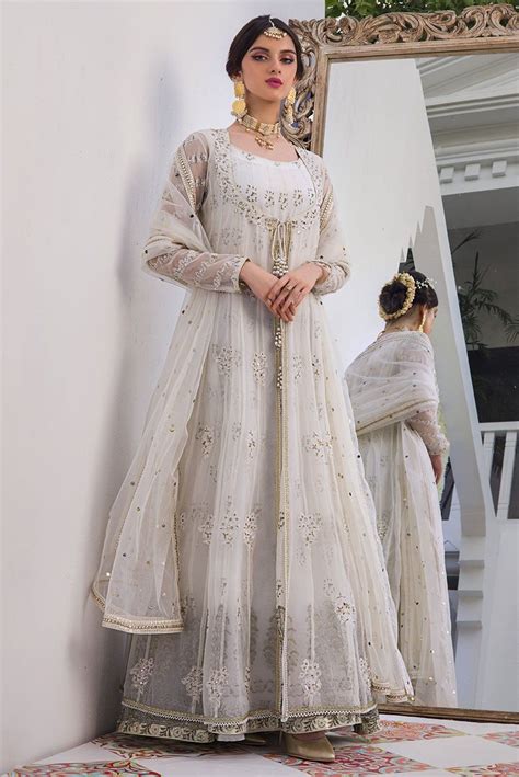 Royal Anarkali Pishwas Nikkah Dress Pakistani BS776 Nikkah Dress