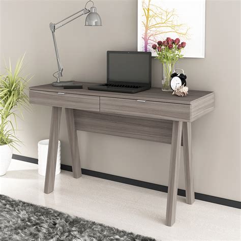 Mesa Para Escritório E Home Office Cavalete 02 Gavetas Cadiz 120 Cm T01