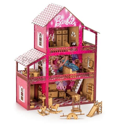 Casinha Boneca Barbie Mdf Infantil Casa Brinquedos Educativos M Veis