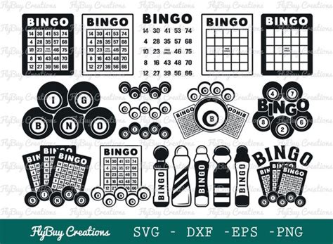 Bingo Svg Bundle Bingo Card Svg Bingo Balls Svg Bingo Etsy