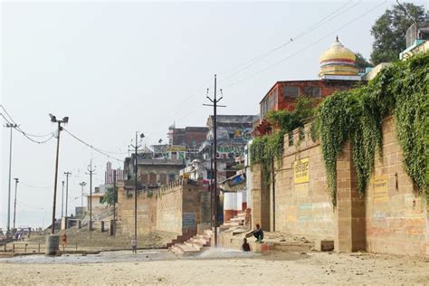 View Of Chauki Ghat Varanasi India Editorial Stock Photo Image Of