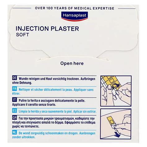 Hansaplast Injection Plaster Soft 19x40mm 100 Strips 123disposables