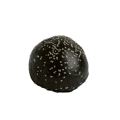 Black Brioche Large Seeded Bun Rustico