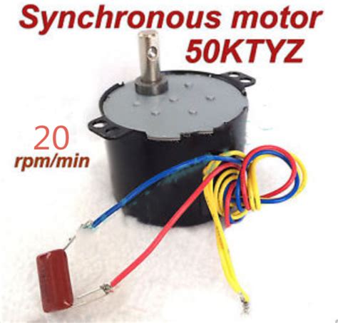 Synchronous Motor Ktyz Ac V V Hz Rpm M Cw Ccw W Torque