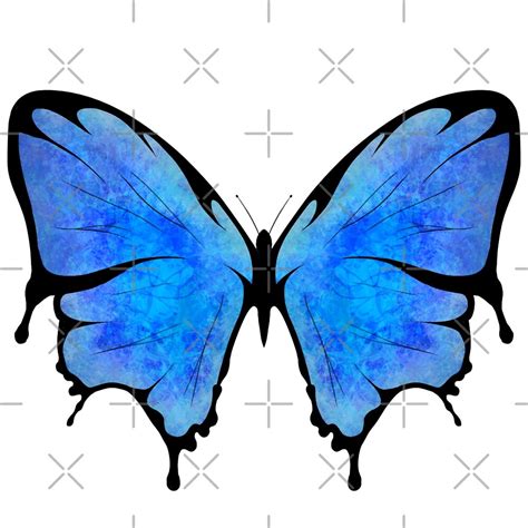 "Blue Winged Ice Butterfly" by EPX-Design | Redbubble