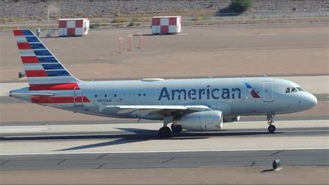 American Airlines Airbus A319 132 N840AW Takeoff From PHX YouTube