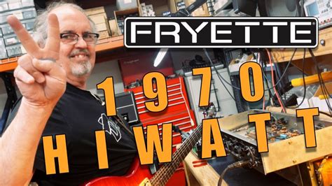 Living Its Best Life A 1970 Hiwatt Dr103 Gets A Makeover Youtube