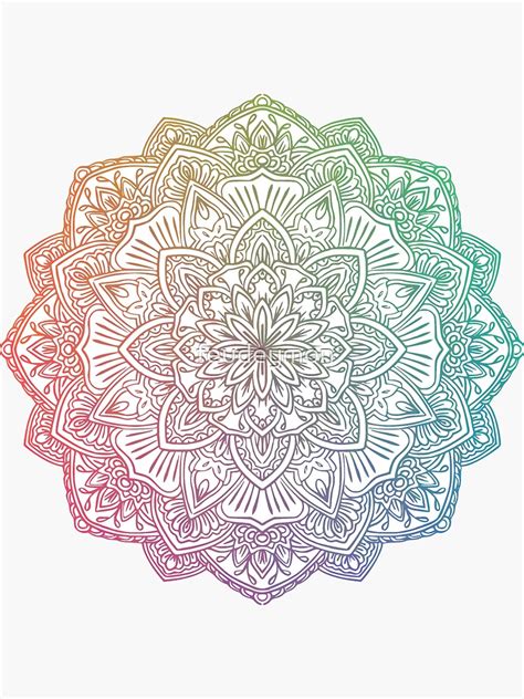 Mandala Sticker For Sale By Feudeymon Redbubble