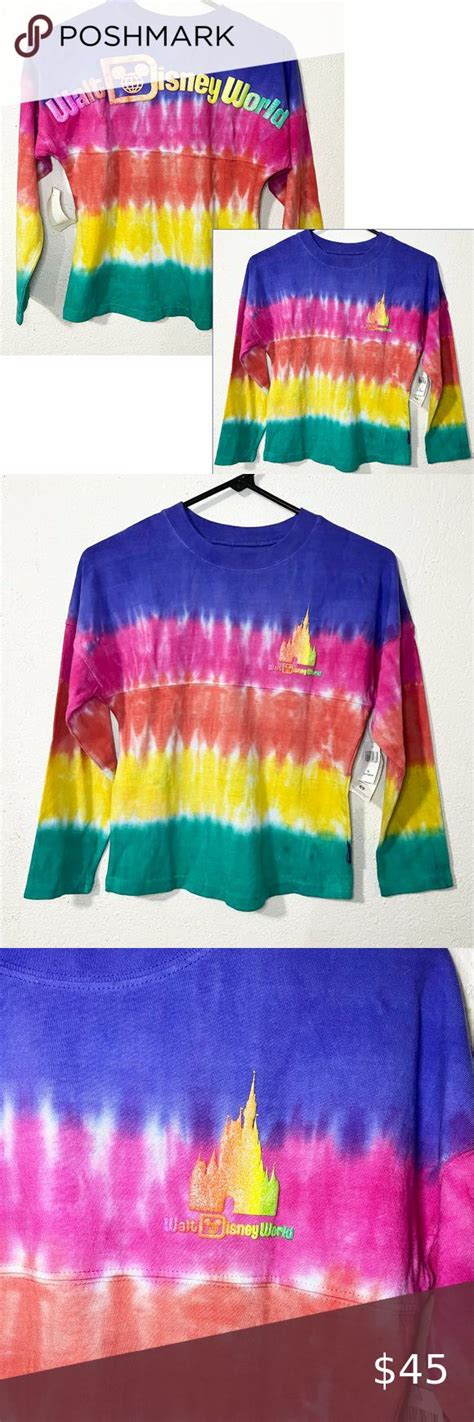 Disney Parks Walt Disney World Rainbow Tie Dye Spirit Jersey In